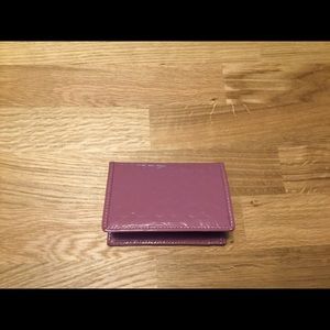 Authentic Lavender Coach patent leather cardholder